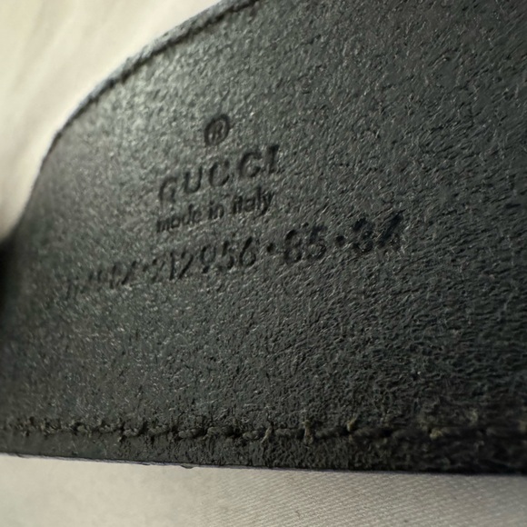 GUCCI Black Leather Belt - Picture 5 of 9